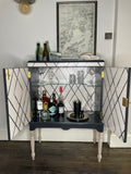 Upcycled and Revamped Contemporary Cocktail Cabinet | Glass or Barware Storage
