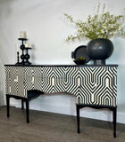 Black and White contemporary sideboard | drinks cabinet |