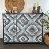 Handpainted Boho Chic Storage Cabinet | Chest of Drawers | Sideboard or Buffet