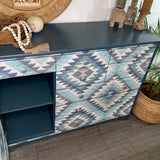 Handpainted Boho Chic Storage Cabinet | Chest of Drawers | Sideboard or Buffet