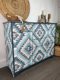 Handpainted Boho Chic Storage Cabinet | Chest of Drawers | Sideboard or Buffet
