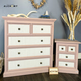 Beautiful Bohemian Chest of Drawers & Bedside cabinet