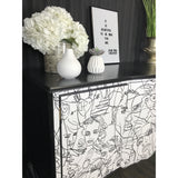 Maximalist Queen Anne Style Sideboard - Salvaged Alchemy