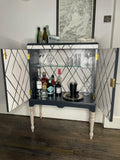 Upcycled and Revamped Contemporary Cocktail Cabinet | Glass or Barware Storage