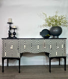 Black and White contemporary sideboard | drinks cabinet |