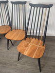 Set of five Ercol Goldsmith Dining Chairs in Ash with a touch of gold