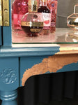 Vintage Teal & Copper Drinks Cabinet - Salvaged Alchemy